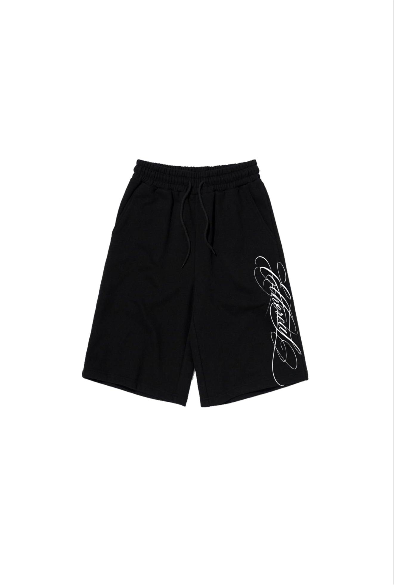 Ethereal Calligraphy Logo 3/4 Sweat Shorts