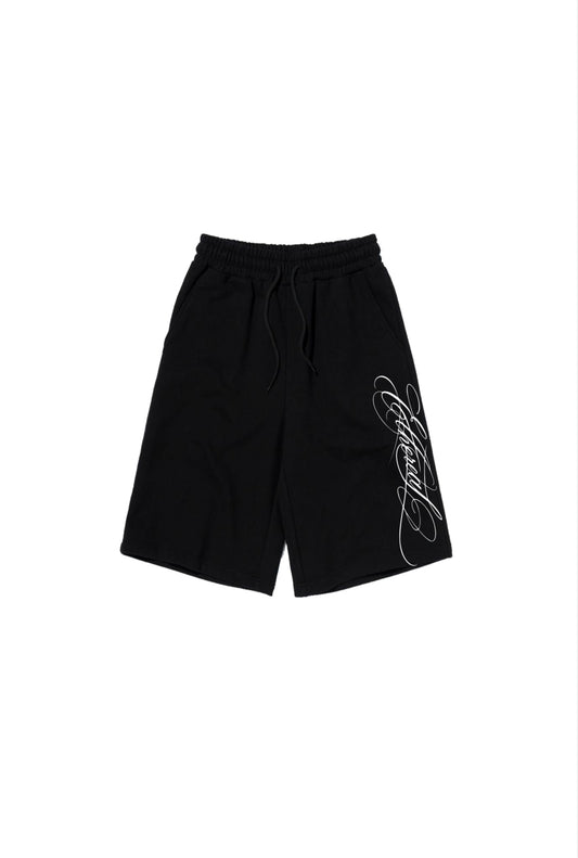 Ethereal Calligraphy Logo 3/4 Sweat Shorts