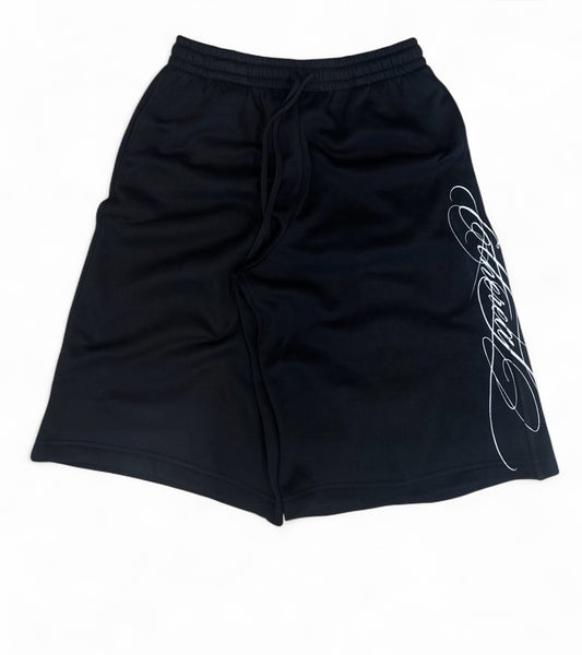 Ethereal Calligraphy Logo 3/4 Sweat Shorts