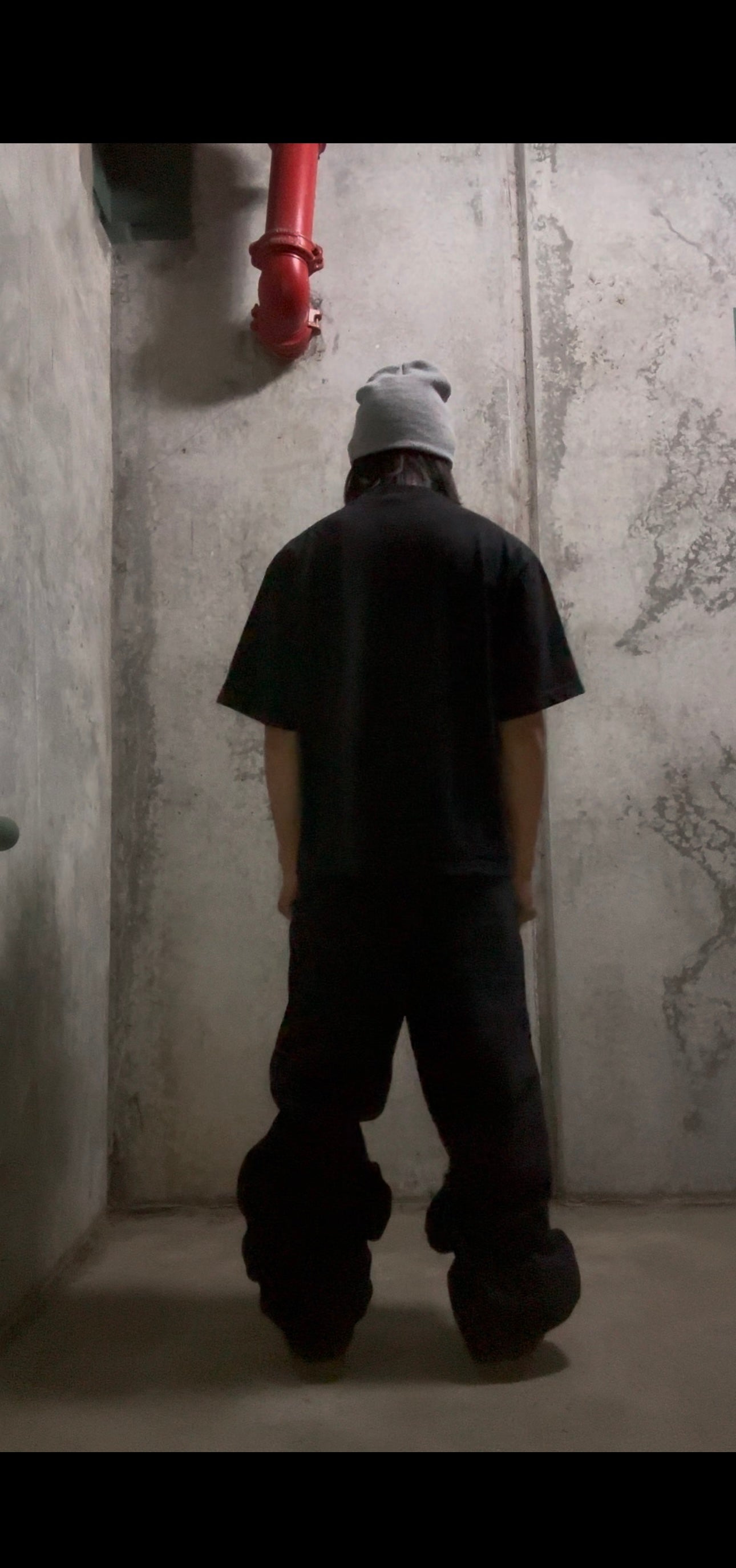 Ethereal Desires Drop Shoulder Boxy Garment Tee Black